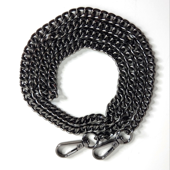 42" BAG CHAIN IN GUNMETAL, Unbranded, lightweight and skinny, replacemen… - Picture 2 of 4